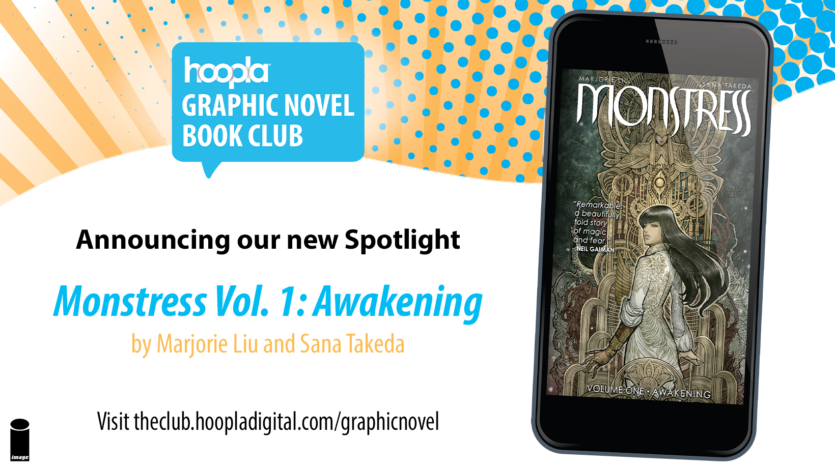 Hoopla graphic novel book club recommended title: Monstress Volume 1: Awakening